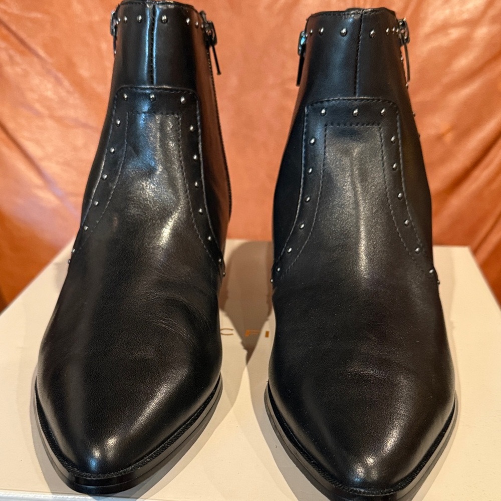Black Leather Mark Fisher Women’s Ankle Boots